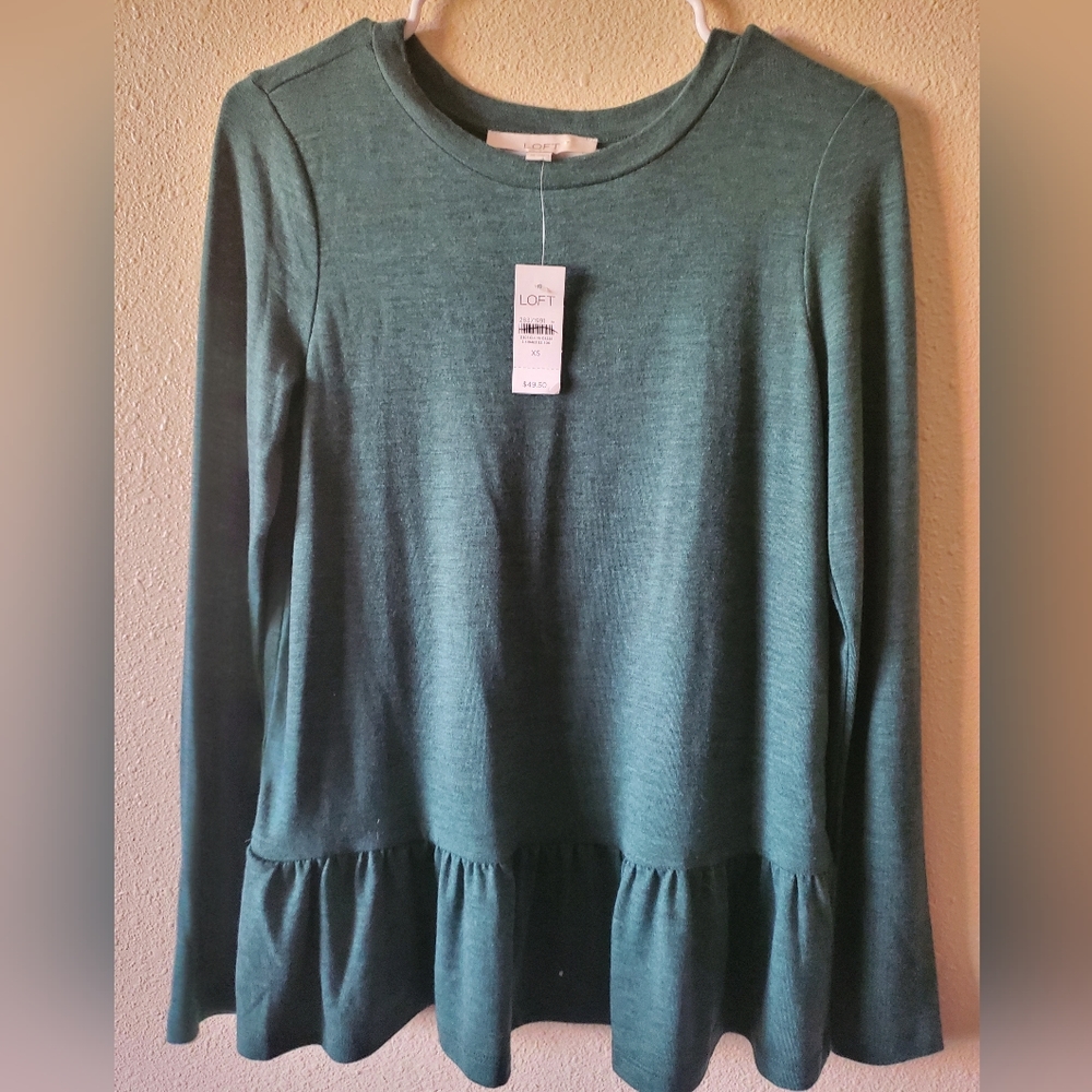 Loft peplum shirt